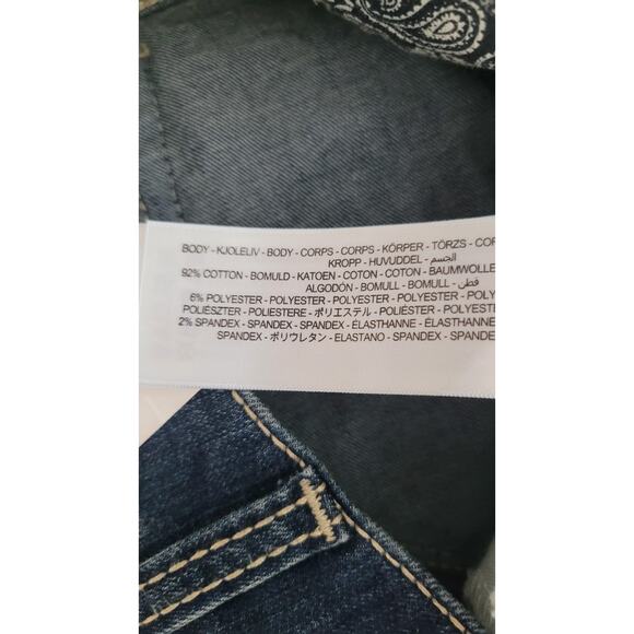 Ariat REAL Jeans Womens 34R Blue Mid Rise Boot Cut Stretch Spitfire Western - Picture 10 of 15